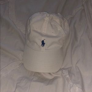 White Ralph Lauren Polo Baseball Cap